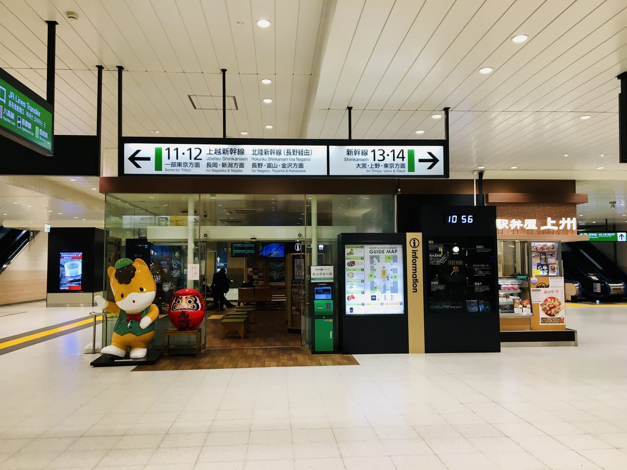 JR高崎駅新幹線改札口内側